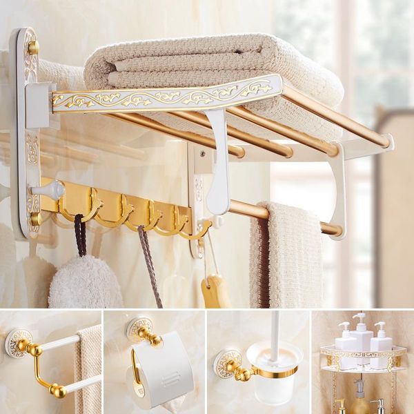 bath accessory set bathroom accessories fashion aluminum alloy towel shelf tissue rack hook toilet brush holder soap dish carved hardware se
bath accessory set bathroom accessories fashion aluminum alloy towel shelf tissue rack hook toilet brush holder soap dish carved hardware se