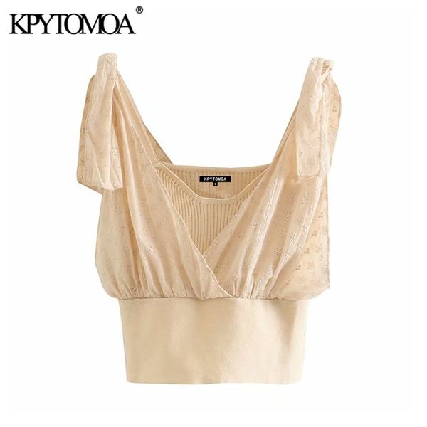 women sweet fashion embroidered cropped knitted blouses vintage v neck tied straps female shirts blusas chic 210420, White
women sweet fashion embroidered cropped knitted blouses vintage v neck tied straps female shirts blusas chic 210420, White