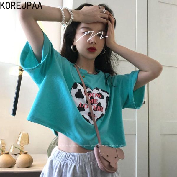 women's t-shirt korejpaa women 2021 summer korean chic female simple all-match round neck loose casual love milk print short pullovers, White
women's t-shirt korejpaa women 2021 summer korean chic female simple all-match round neck loose casual love milk print short pullovers, White