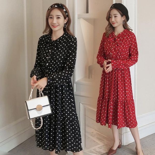 maternity dresses 2021 fashion long sleeve pregnant women dot dress spring summer bohemian, White
maternity dresses 2021 fashion long sleeve pregnant women dot dress spring summer bohemian, White