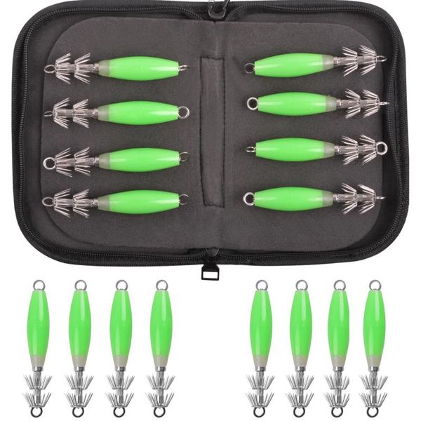 8pcs/bag squid jig hooks luminous fishing lures baits cuttlefish ocs shrimp lure tackle accessories
8pcs/bag squid jig hooks luminous fishing lures baits cuttlefish ocs shrimp lure tackle accessories
