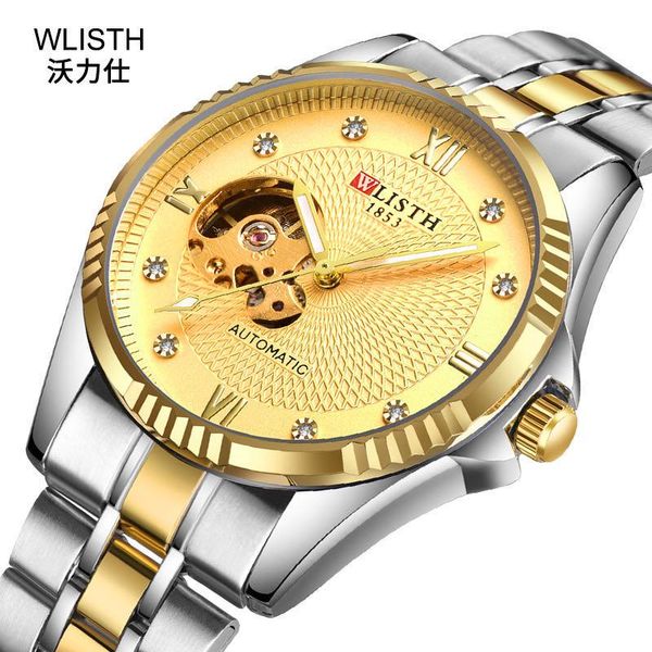 wristwatches wallis men's watch automatic mechanical hollow flywheel fashion luminous waterproof 2021, Slivery;brown
wristwatches wallis men's watch automatic mechanical hollow flywheel fashion luminous waterproof 2021, Slivery;brown