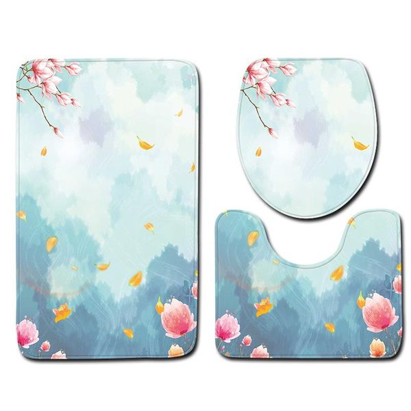 3pcs/set czartoon print anti-slip bathroom floor mat home decor shower velvet toilet cover bath door carpet mats and rugs sets
3pcs/set czartoon print anti-slip bathroom floor mat home decor shower velvet toilet cover bath door carpet mats and rugs sets