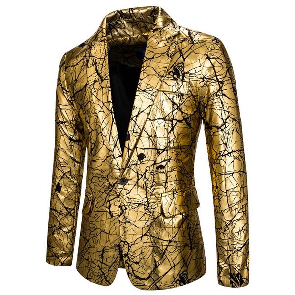 men's suits & blazers party birthday one-button bronzing crack printing dress costumes men african blazer, White;black
men's suits & blazers party birthday one-button bronzing crack printing dress costumes men african blazer, White;black