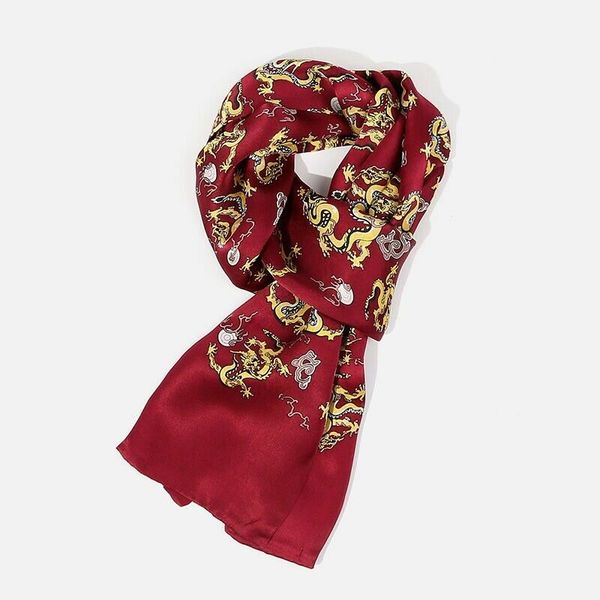 men 100% silk scarf long double layer neckerchief red blue yellow dragon design, Blue;gray
men 100% silk scarf long double layer neckerchief red blue yellow dragon design, Blue;gray