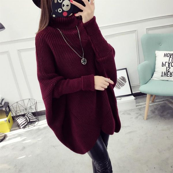 women's sweaters 2021 fall/winter mid-length sweater pullover women korean version loose bat sleeve thick coat high neck winter c, White;black
women's sweaters 2021 fall/winter mid-length sweater pullover women korean version loose bat sleeve thick coat high neck winter c, White;black