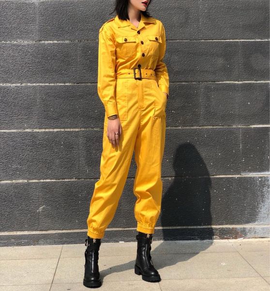 women's jumpsuits & rompers cool overalls women fashion 2021 spring long sleeve single breasted sashes brief jumpsuit balck, Black;white
women's jumpsuits & rompers cool overalls women fashion 2021 spring long sleeve single breasted sashes brief jumpsuit balck, Black;white