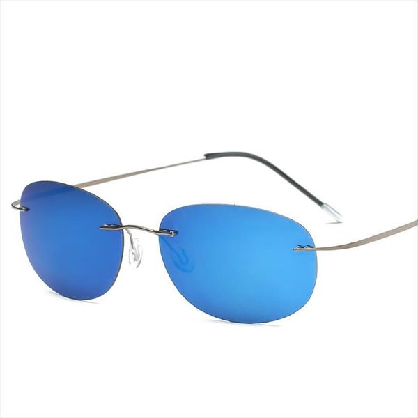 titanium polarized sunglasses round rimless polaroid brand designer gafas men oval sun glasses for women, White;black
titanium polarized sunglasses round rimless polaroid brand designer gafas men oval sun glasses for women, White;black