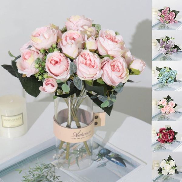 decorative flowers & wreaths artificial peony tea rose silk fake for diy living room home garden wedding decoration
decorative flowers & wreaths artificial peony tea rose silk fake for diy living room home garden wedding decoration
