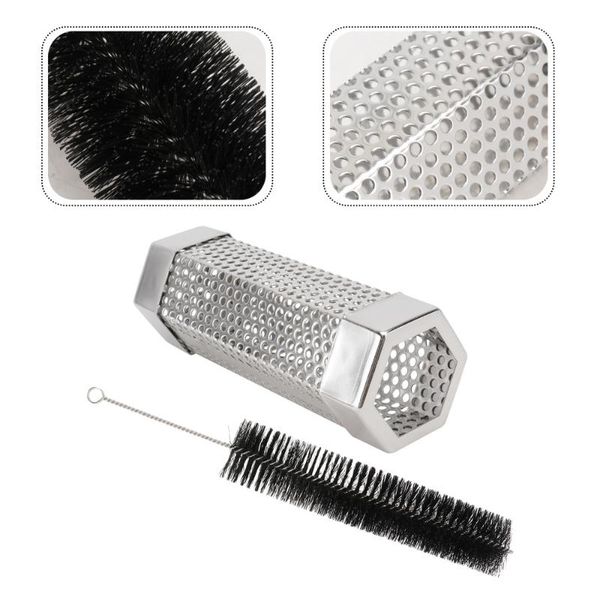 tools & accessories 1 set anti-rust bbq smoker tube sturdy smoke generator (smoker tube+brush)
tools & accessories 1 set anti-rust bbq smoker tube sturdy smoke generator (smoker tube+brush)