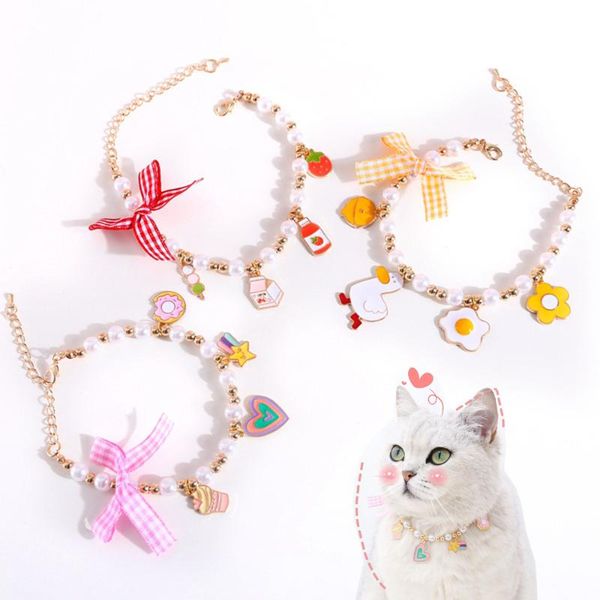 cat collars & leads collar with pearl and cute flower pendant adjustable safety charm kitten lovely necklace for pets puppy dogs
cat collars & leads collar with pearl and cute flower pendant adjustable safety charm kitten lovely necklace for pets puppy dogs