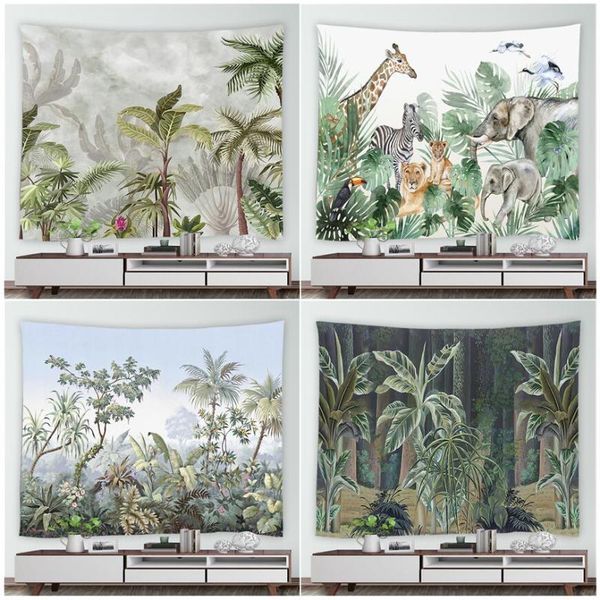 tapestries green tropical plants tapestry jungle animals monstera flamingo fashion nordic decor wall hanging natural landscape 
tapestries green tropical plants tapestry jungle animals monstera flamingo fashion nordic decor wall hanging natural landscape