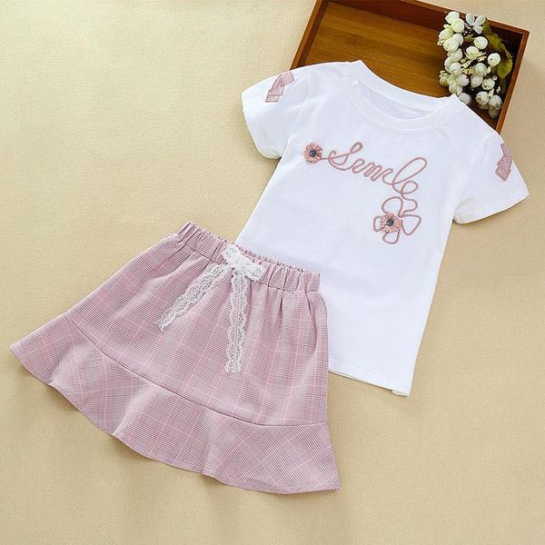 clothing sets girls clothes set 2021 summer white shirt + retro plaid skirt 2 pieces kids teenage children's costume
clothing sets girls clothes set 2021 summer white shirt + retro plaid skirt 2 pieces kids teenage children's costume