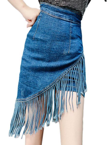 skirts 2021 fringe denim skirt package hip slim girl jeans spring summer korean fashion fake 2pcs mujer saia f1051, Black
skirts 2021 fringe denim skirt package hip slim girl jeans spring summer korean fashion fake 2pcs mujer saia f1051, Black