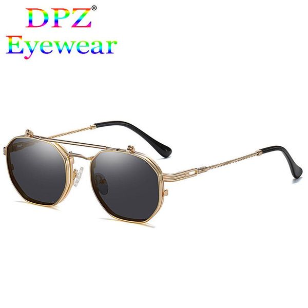vintage steampunk style tint ocean lens metal pilot sunglasses flip up clamshell brand design sun glasses, White;black
vintage steampunk style tint ocean lens metal pilot sunglasses flip up clamshell brand design sun glasses, White;black