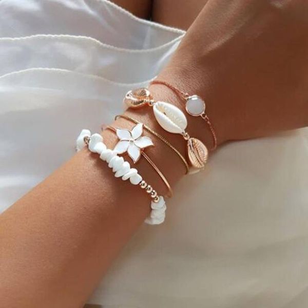 charm bracelets zhen tomomi bohemia shell flower stone chip beaded for women gothic beads chain bracelet set jewelry pulser 5pcs/set, Golden;silver
charm bracelets zhen tomomi bohemia shell flower stone chip beaded for women gothic beads chain bracelet set jewelry pulser 5pcs/set, Golden;silver