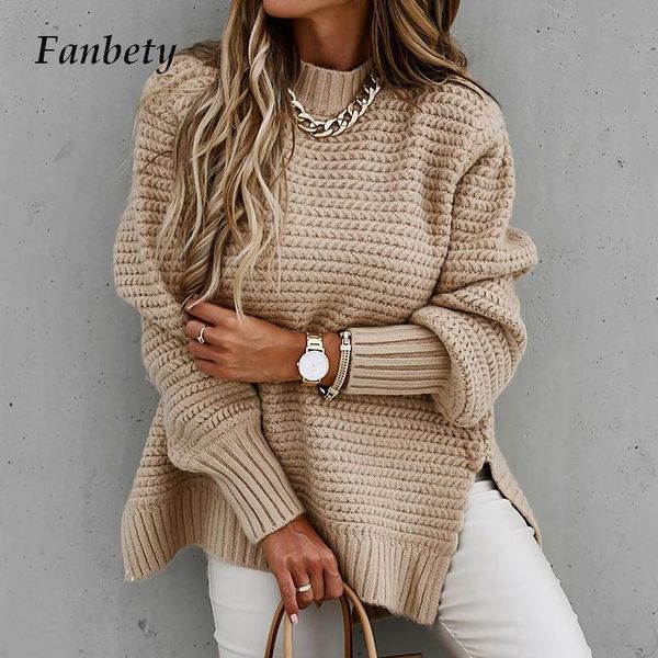 women casual o neck solid ribbed knited sweater elegant lantern long sleeve loose pullovers autumn winter streetwear slit jumper women', White;black
women casual o neck solid ribbed knited sweater elegant lantern long sleeve loose pullovers autumn winter streetwear slit jumper women', White;black