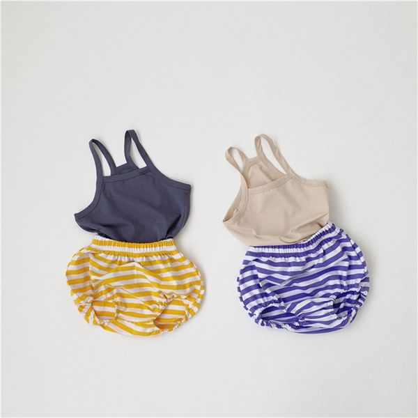 baby boys casual cute outfits infant kids cotton solid color vest and striped shorts baby girls clothes sets 210508, White
baby boys casual cute outfits infant kids cotton solid color vest and striped shorts baby girls clothes sets 210508, White