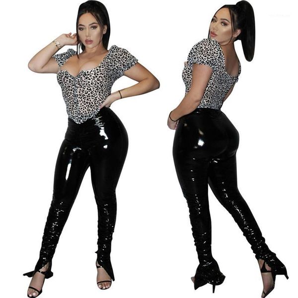 ladies leather skinny high waist leggings stretchy stacked pencil pants trousers women pu women's & capris, Black;white
ladies leather skinny high waist leggings stretchy stacked pencil pants trousers women pu women's & capris, Black;white