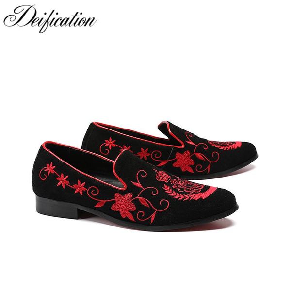 dress shoes deification mocassin homme red flower embroidered mens flats loafers velvet slippers comfortable leather men wedding, Black
dress shoes deification mocassin homme red flower embroidered mens flats loafers velvet slippers comfortable leather men wedding, Black