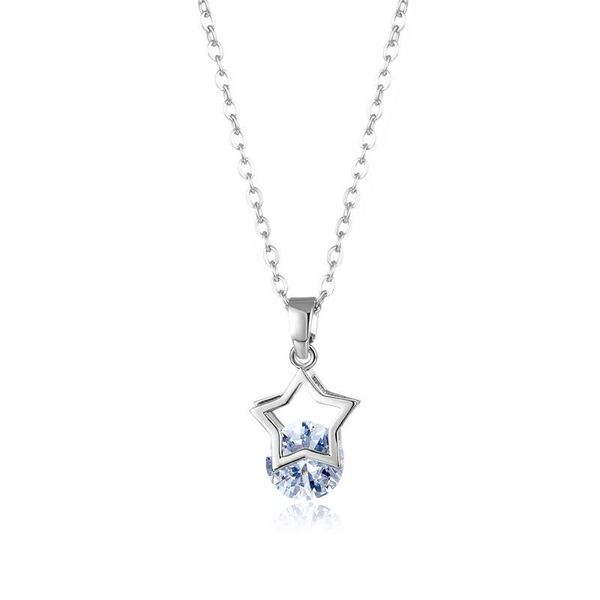pendant necklaces the listing jewellery korean titanium steel jewelry female crystal star zircon for women, Silver
pendant necklaces the listing jewellery korean titanium steel jewelry female crystal star zircon for women, Silver