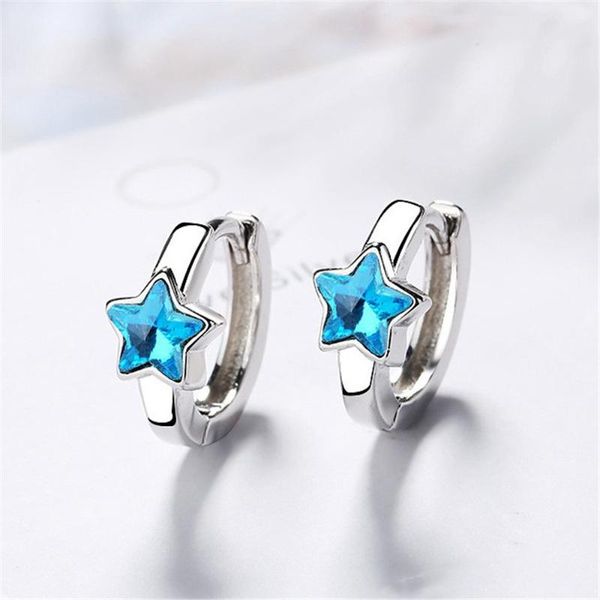 hoop & huggie 925 sterling silver hoops earrings for women embellished with crystals from blue star fashion party jewelry gift, Golden;silver
hoop & huggie 925 sterling silver hoops earrings for women embellished with crystals from blue star fashion party jewelry gift, Golden;silver