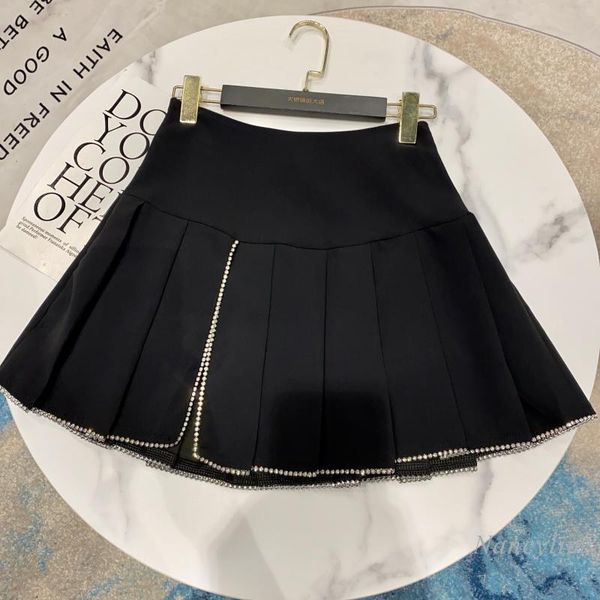 skirts rhinestone edge mini women 2021 spring and summer design with anti-exposure lining pleated girls ladies skirt, Black
skirts rhinestone edge mini women 2021 spring and summer design with anti-exposure lining pleated girls ladies skirt, Black