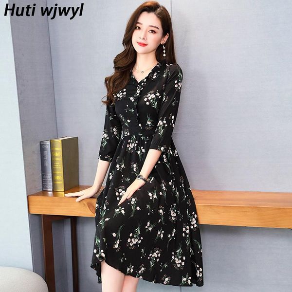 plus size casual boho beach dress autumn elegant women party bodycon vestido summer vintage black floral chiffon midi dresses, Black;gray
plus size casual boho beach dress autumn elegant women party bodycon vestido summer vintage black floral chiffon midi dresses, Black;gray