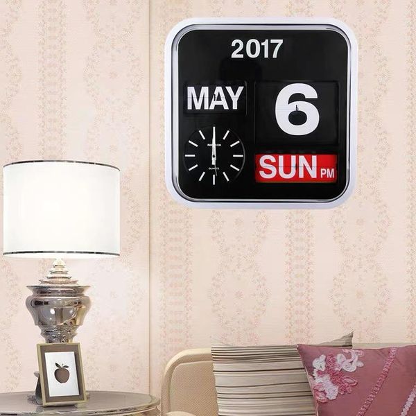 fartech large 43cm page turning clock automatic mute living room calendar modern fashion home creative wall desk & table clocks
fartech large 43cm page turning clock automatic mute living room calendar modern fashion home creative wall desk & table clocks