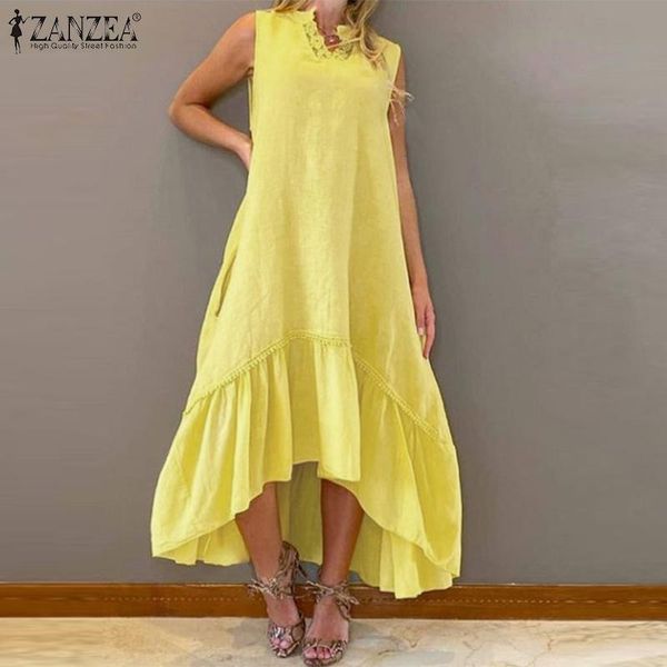casual dresses ruffles lace patchwork zanzea women dress midi sundress sleeveless bohemian solid vestidos pockets v-neck robe femme plus siz, Black;gray
casual dresses ruffles lace patchwork zanzea women dress midi sundress sleeveless bohemian solid vestidos pockets v-neck robe femme plus siz, Black;gray