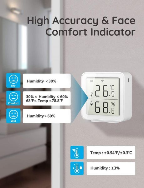 smart home control temperature detection alarm wifi digital lcd humidity sensor indoor intelligent linkage abnormal
smart home control temperature detection alarm wifi digital lcd humidity sensor indoor intelligent linkage abnormal
