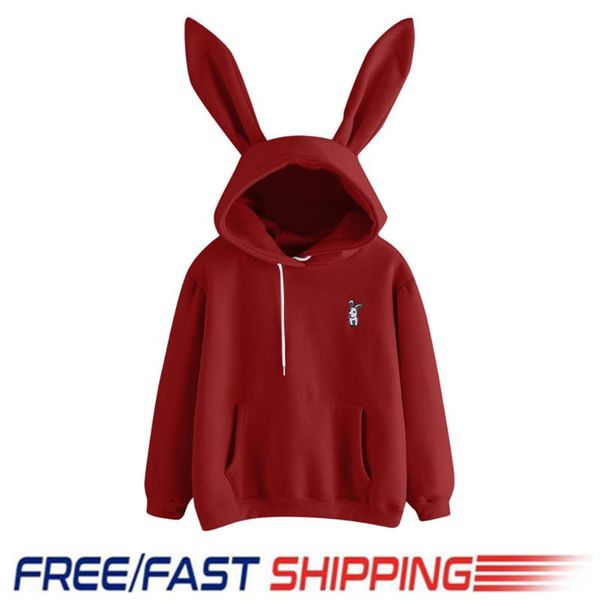 women's hoodies & sweatshirts cute 3d ears long sleeve pullover women casual clothes autumn winter warm outwear coat s-xl, Black
women's hoodies & sweatshirts cute 3d ears long sleeve pullover women casual clothes autumn winter warm outwear coat s-xl, Black