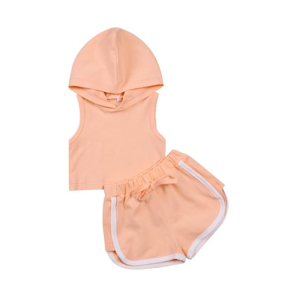 clothing sets citgeesummer pink baby girls casual sports suit solid sleeveless hooded pullover bow loose elastic shorts set, White
clothing sets citgeesummer pink baby girls casual sports suit solid sleeveless hooded pullover bow loose elastic shorts set, White