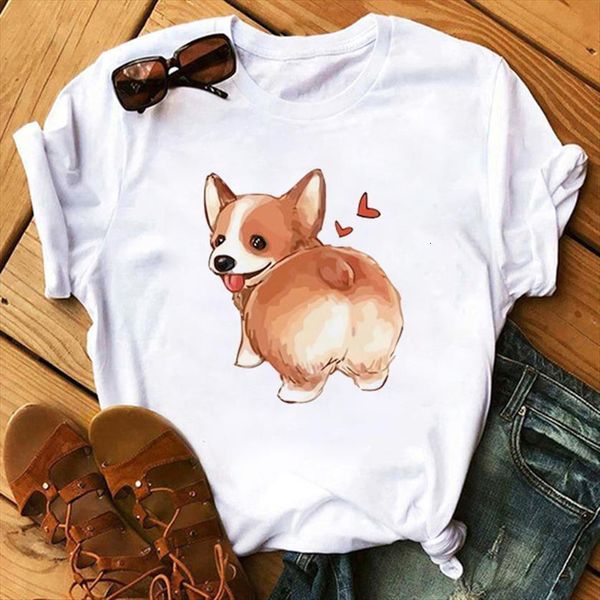 maycaur funny cute corgi women t shirts dog printed harajuku 90s kawaii short sleeves tees female, White
maycaur funny cute corgi women t shirts dog printed harajuku 90s kawaii short sleeves tees female, White