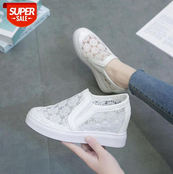 net shoes women's white shoes, breathable mesh surface, hollow one-step gauze increased single #1a8d, Black
net shoes women's white shoes, breathable mesh surface, hollow one-step gauze increased single #1a8d, Black