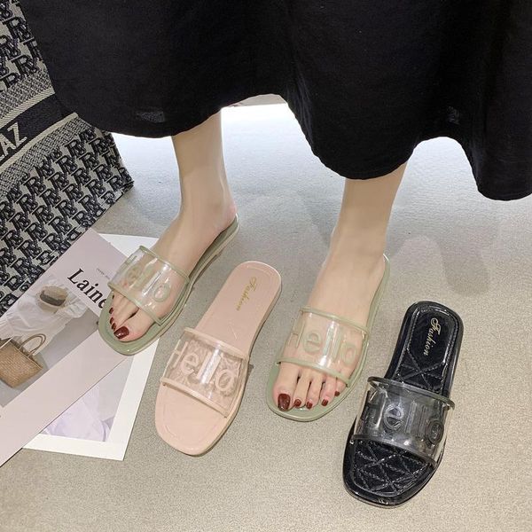 ins trend 2021 summer sandals korean version versatile anti slip slippers women wear comfortable women's, Black
ins trend 2021 summer sandals korean version versatile anti slip slippers women wear comfortable women's, Black