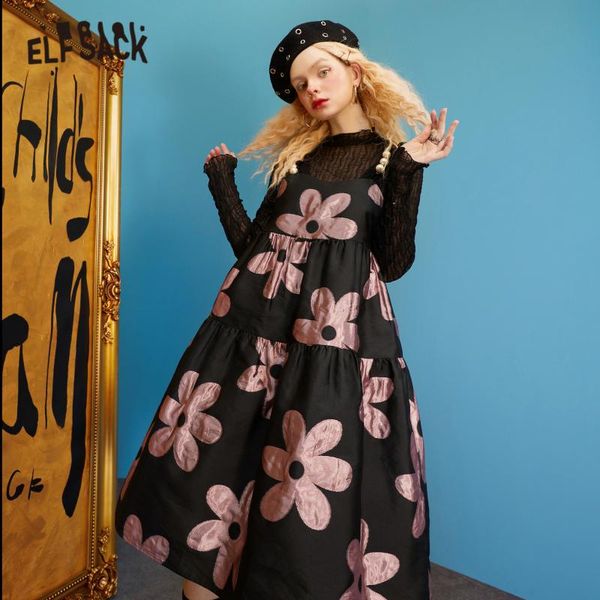 floral print high waist casual midi dresses women,2021 spring vintage pearls strap sleeveless korean ladies party dress, Black;gray
floral print high waist casual midi dresses women,2021 spring vintage pearls strap sleeveless korean ladies party dress, Black;gray