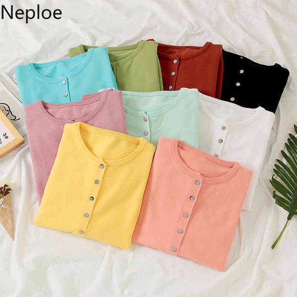 neploe new spring simple solid cardigans o-neck single-breasted long sleeve sweater leisure loose pull femme coat 1b804 210423, White;black
neploe new spring simple solid cardigans o-neck single-breasted long sleeve sweater leisure loose pull femme coat 1b804 210423, White;black
