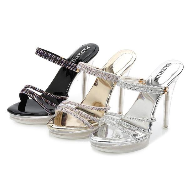 dress shoes summer crystal transparent women's colored diamond elegant comfortable high heels sandals wedding party pumps, Black
dress shoes summer crystal transparent women's colored diamond elegant comfortable high heels sandals wedding party pumps, Black