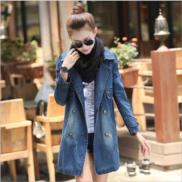 women's trench coats ladies autumn winter trend windbreaker jacket women fashion casual long sleeve denim jean coat outwear overcoat, Tan;black
women's trench coats ladies autumn winter trend windbreaker jacket women fashion casual long sleeve denim jean coat outwear overcoat, Tan;black
