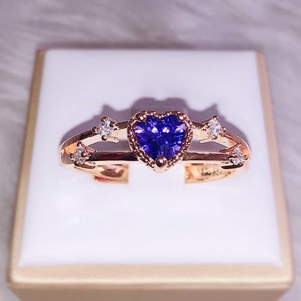 cluster rings fashion rose gold amethyst ring luxury heart shaped treasure crystal zircon cute exquisite petite lady jewelry, Golden;silver
cluster rings fashion rose gold amethyst ring luxury heart shaped treasure crystal zircon cute exquisite petite lady jewelry, Golden;silver