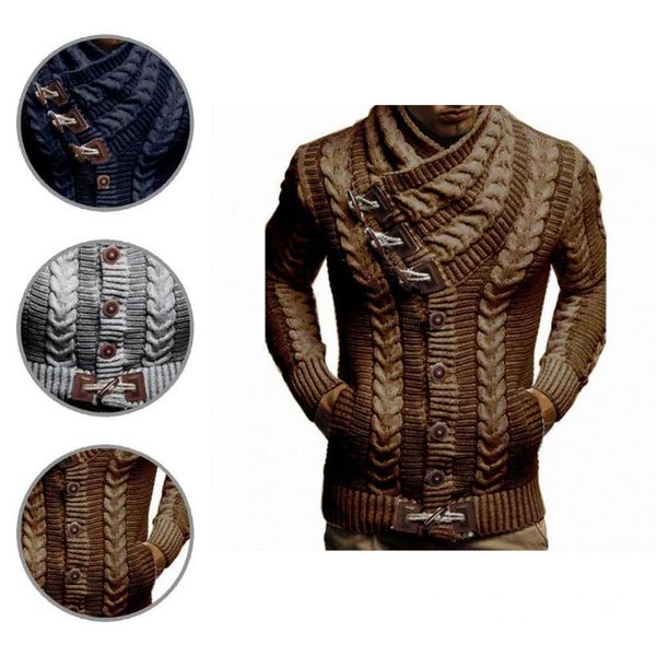 men's sweaters no shrinking 5 colors skin-friendly button knitted sweater for male, White;black
men's sweaters no shrinking 5 colors skin-friendly button knitted sweater for male, White;black