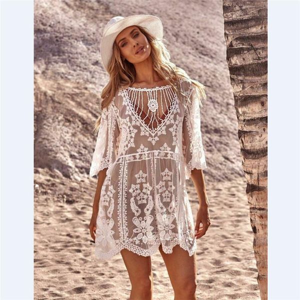 women dresses white lace dress summer beachwear swimwear tassel bikini cover up cap sleeve sarong beach vestidos, Black;gray
women dresses white lace dress summer beachwear swimwear tassel bikini cover up cap sleeve sarong beach vestidos, Black;gray
