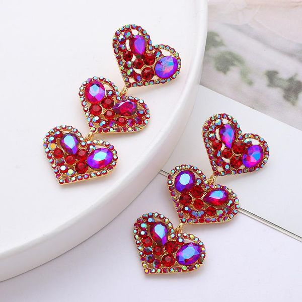 dangle & chandelier multi-layered heart-shaped full rhinestone crystal drop earrings jewelry accessories for women, Silver
dangle & chandelier multi-layered heart-shaped full rhinestone crystal drop earrings jewelry accessories for women, Silver