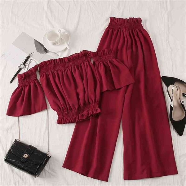 summer off the shoulder women pants led a word brief paragraph coat tall waist buds broadly leg height two piece, Black;white
summer off the shoulder women pants led a word brief paragraph coat tall waist buds broadly leg height two piece, Black;white