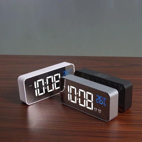 loskii led music alarm clock digital snooze function temperature display table home mirror decoration other clocks & accessories
loskii led music alarm clock digital snooze function temperature display table home mirror decoration other clocks & accessories