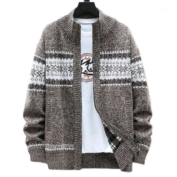 men's jackets men coats knitted long sleeve cardigan autumn winter printing stand collar warm sweater coat outerwear, Black;brown
men's jackets men coats knitted long sleeve cardigan autumn winter printing stand collar warm sweater coat outerwear, Black;brown
