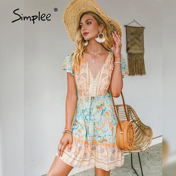 casual dresses simplee country style boho women dress summer short sleeve sash v-neck floral print spring mid holiday vintage, Black;gray
casual dresses simplee country style boho women dress summer short sleeve sash v-neck floral print spring mid holiday vintage, Black;gray