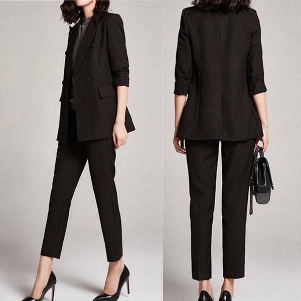 woman suits lady suit office female spring fashion temperament casual solid color business professional two-piece women's two piece pan, White
woman suits lady suit office female spring fashion temperament casual solid color business professional two-piece women's two piece pan, White