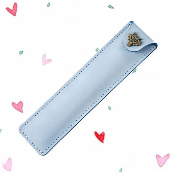 pencil bags genuine leather pen pouch holder single bag case with snap button for rollerball fountain ballpoint (sky-blue)
pencil bags genuine leather pen pouch holder single bag case with snap button for rollerball fountain ballpoint (sky-blue)